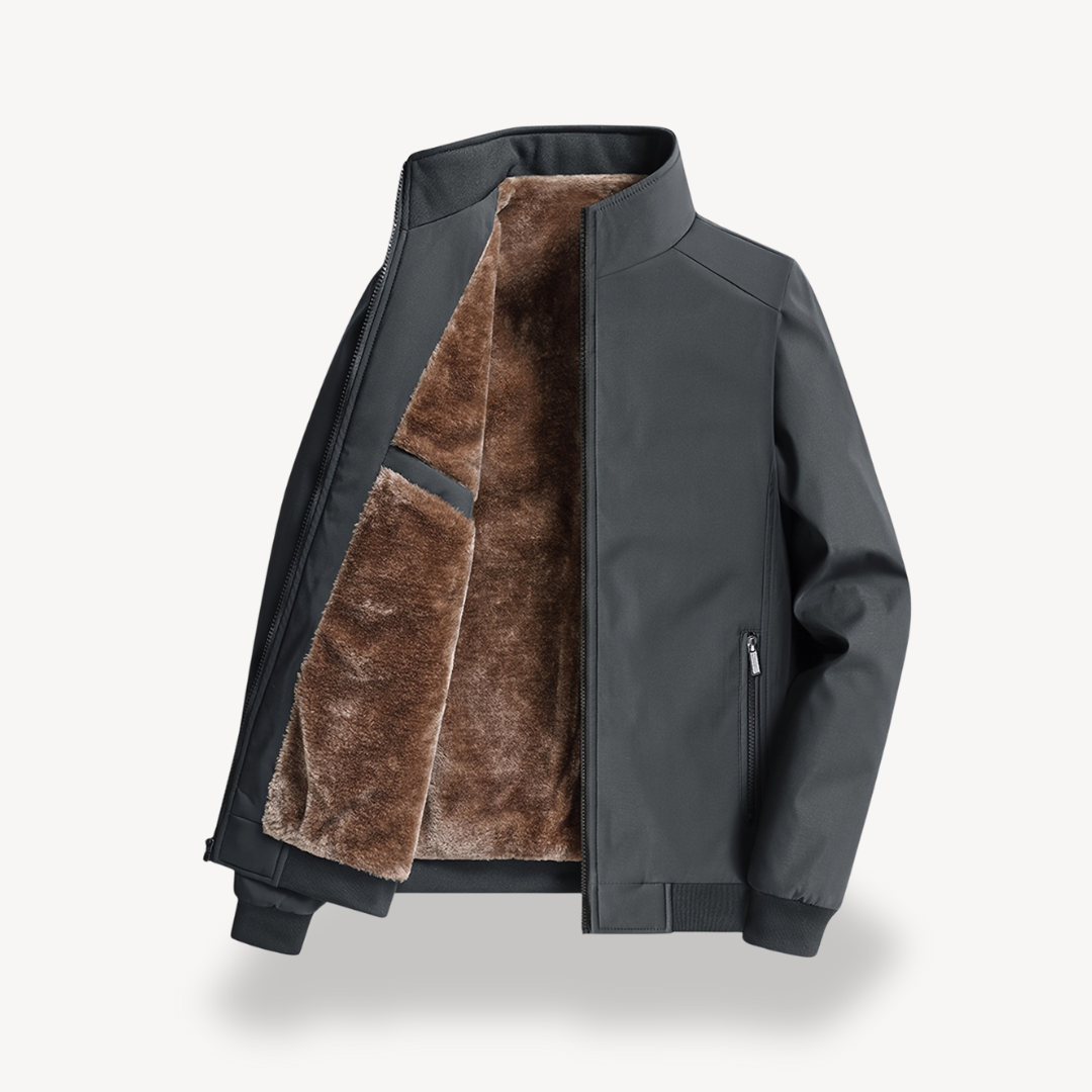 Men’s Sherpa-Lined Jacket – Refined Structure with Everyday Versatility