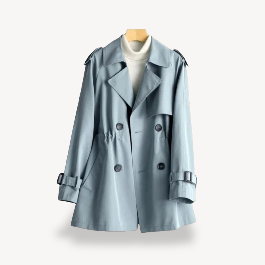 Women’s Double-Breasted Trench Coat – Effortless Elegance for Every Season