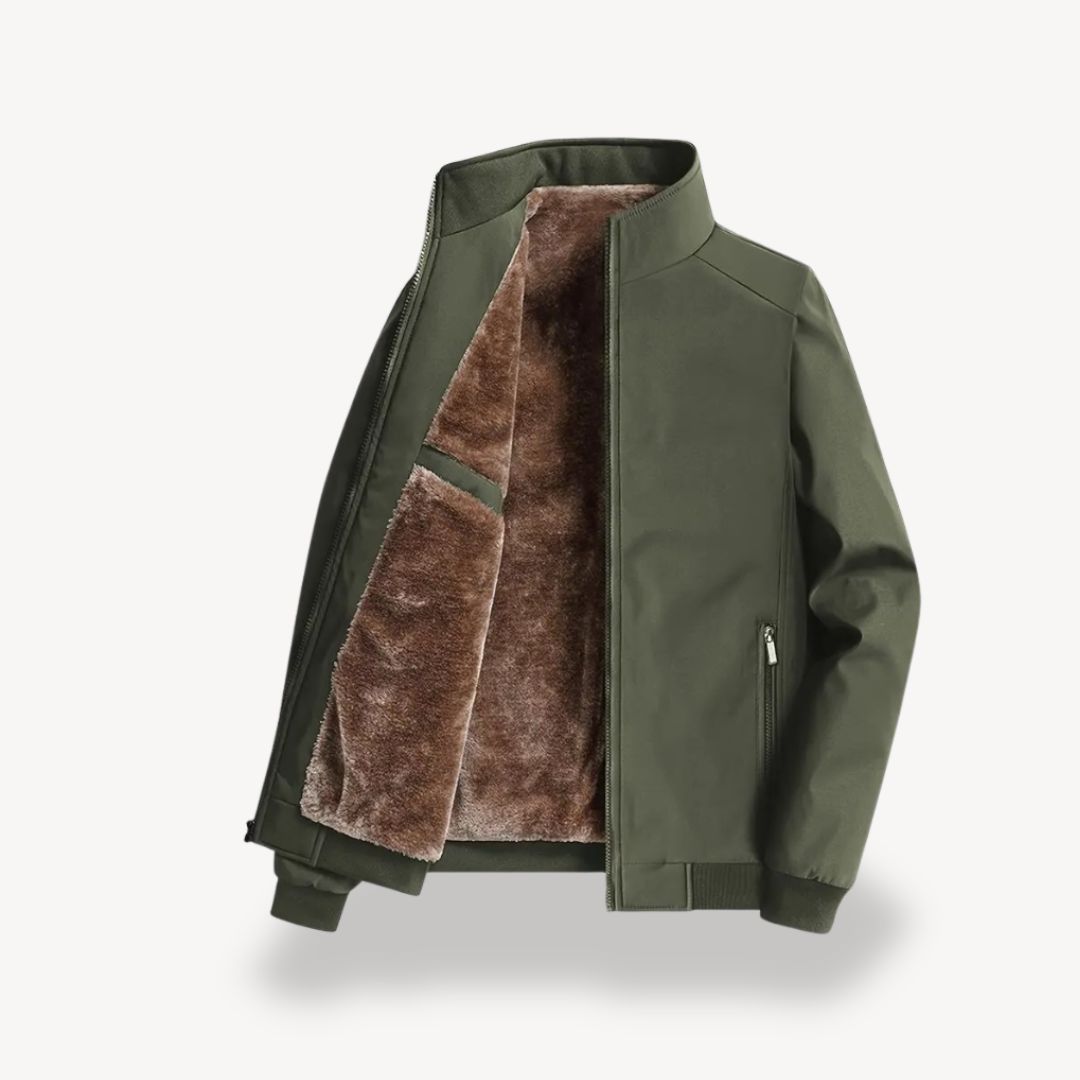 Men’s Sherpa-Lined Jacket – Refined Structure with Everyday Versatility