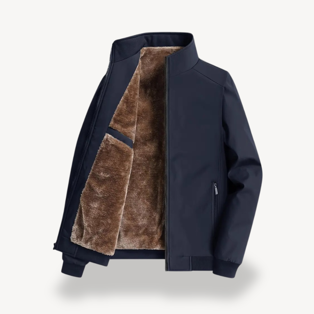 Men’s Sherpa-Lined Jacket – Refined Structure with Everyday Versatility