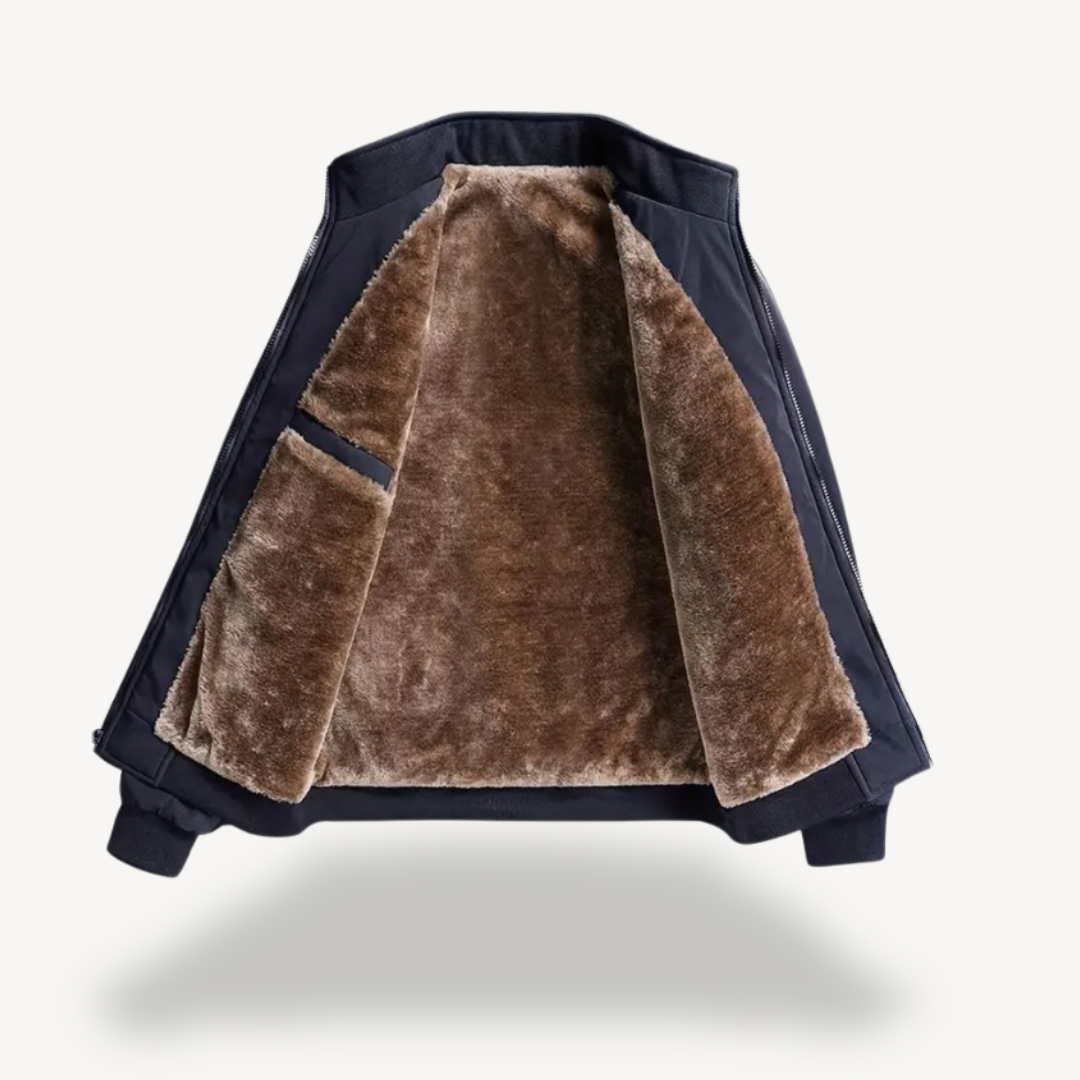 Men’s Sherpa-Lined Jacket – Refined Structure with Everyday Versatility