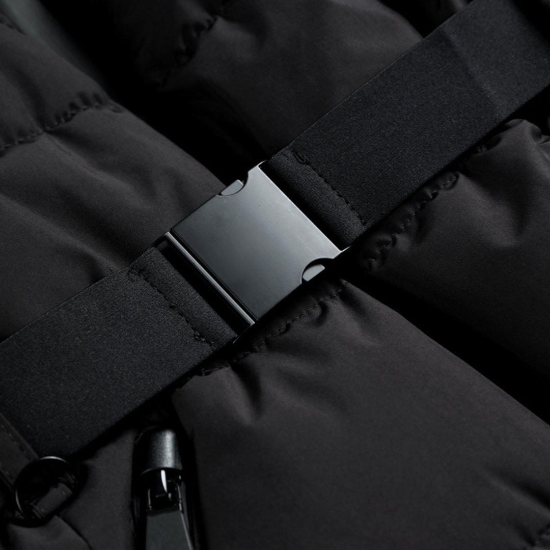 Women’s Belted Puffer Jacket – Polished Structure with Modern Appeal