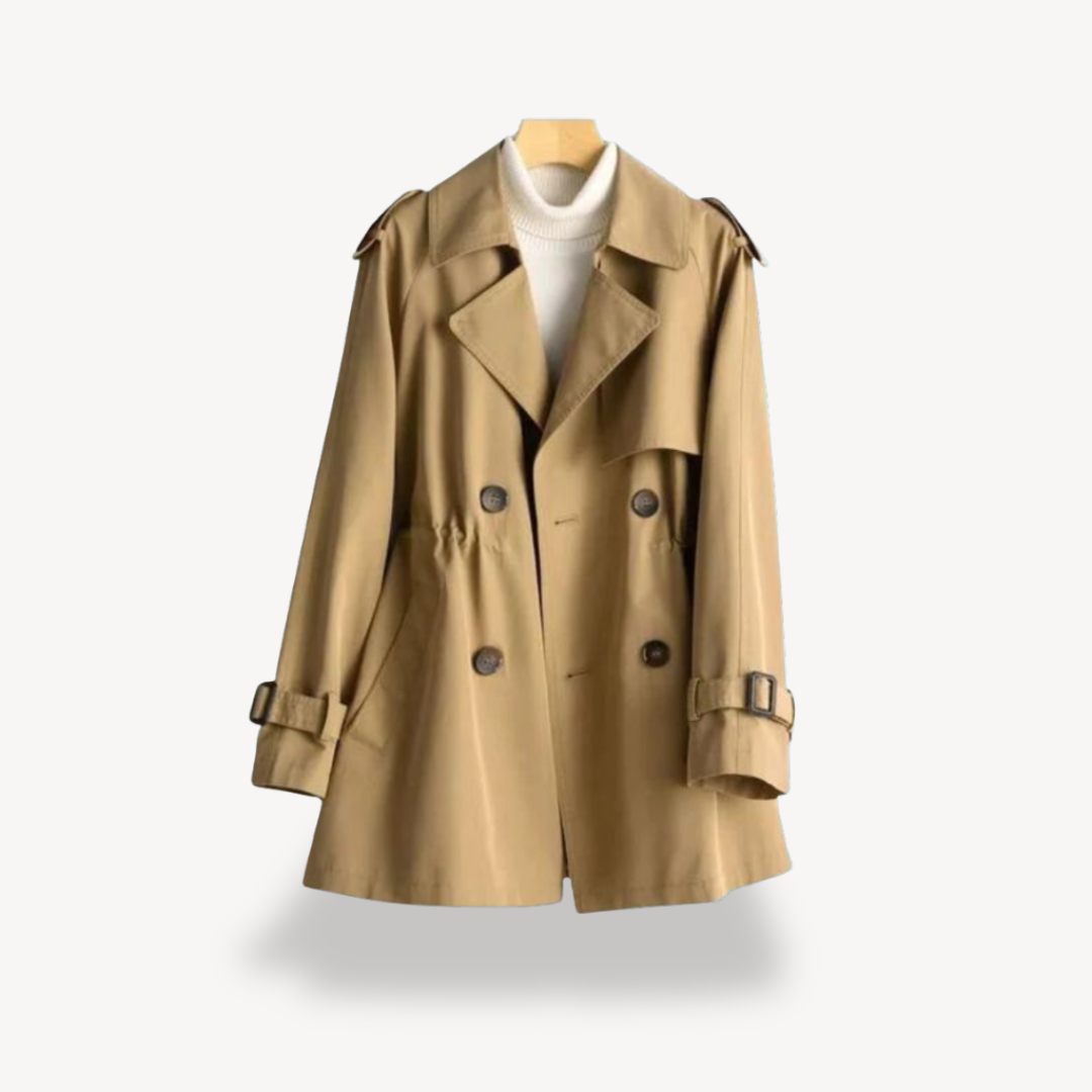 Women’s Double-Breasted Trench Coat – Effortless Elegance for Every Season