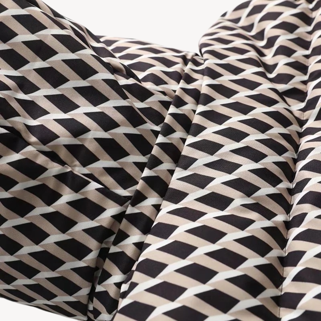 Women’s Hooded Belted Puffer Jacket – Refined Longline Quilted Style