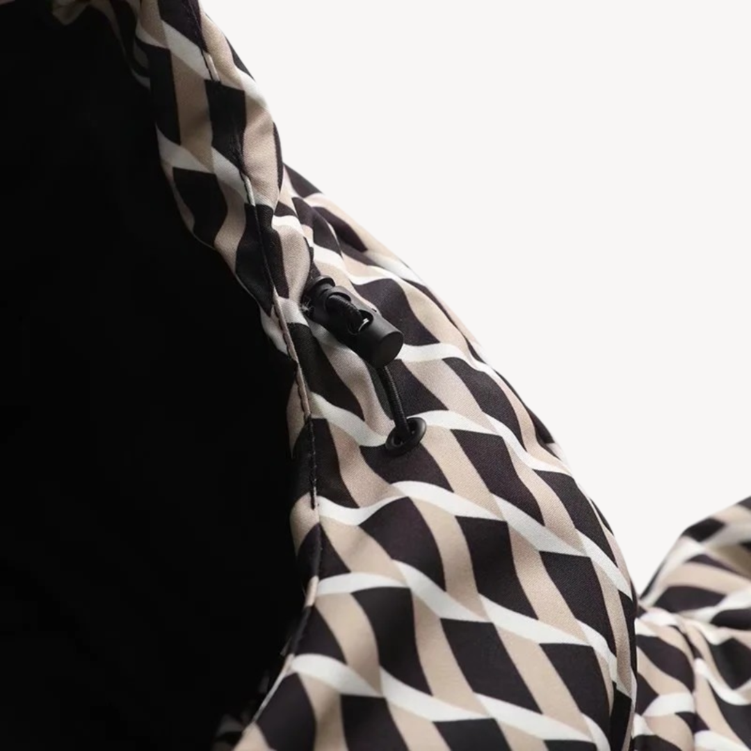 Women’s Hooded Belted Puffer Jacket – Refined Longline Quilted Style