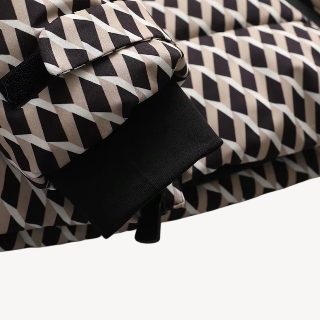 Women’s Hooded Belted Puffer Jacket – Refined Longline Quilted Style